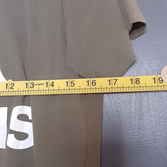 Y2K Adidas Shirt Go-To-Tee Men's Small Green White 2515 - Picture 3 of 7